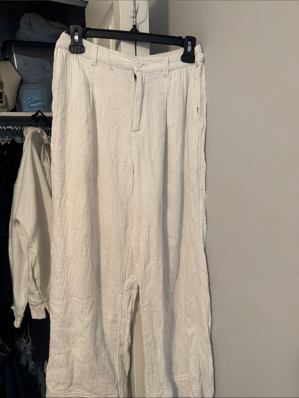AERIE Women’s Linen Trousers - Size M SHORT